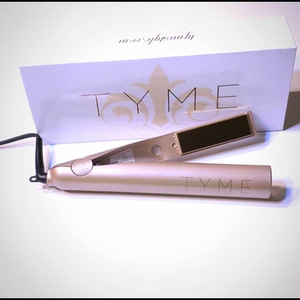 TYME Rose Gold Hair Straightener - Professional Styling Iron